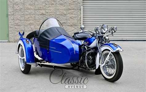1948 Harley Davidson 61ci Panhead Sidecar Rig Classic Avenue