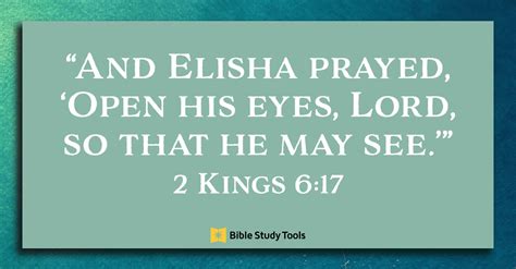 Open Our Eyes Lord 2 Kings 617 Your Daily Bible Verse March 16