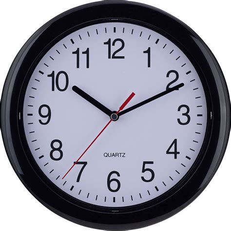 Black Quartz Wall Clock
