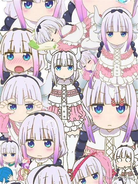 Kanna Miss Kobayashis Dragon Maid Poster By Thedeltafighter Redbubble
