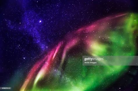 Aurora Borealis With The Milky Way Galaxy High Res Stock Photo Getty