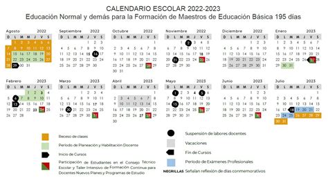 Así Será El Calendario Del Ciclo Escolar 2022 2023 Informativo Entre