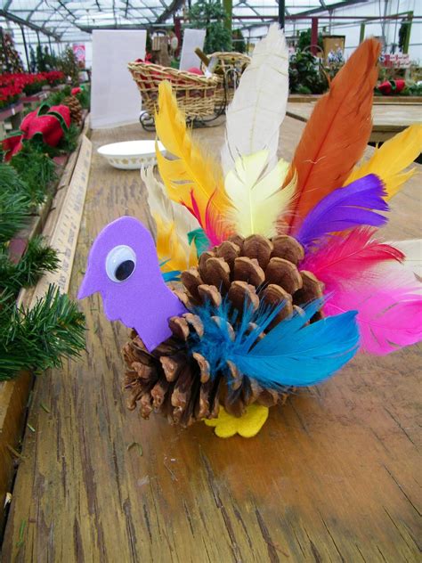 Wilsons Little Sprouts Club Turkey Pine Cone Craft Pinecone