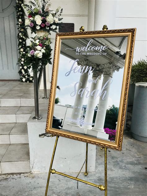 And wedding mirror signs definitely have the power to achieve that. RENTAL Customized Wedding Mirror Signage + Easel - Misty ...