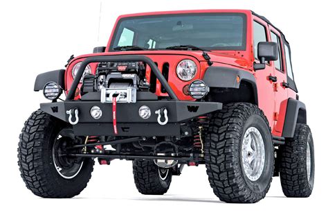 Warn 89430 Rock Crawler Front Bumper For 07 18 Jeep Wrangler Jk Quadratec