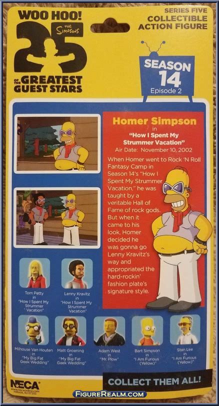 Homer Simpson Summer Vacation Simpsons Series 5 Neca Action Figure