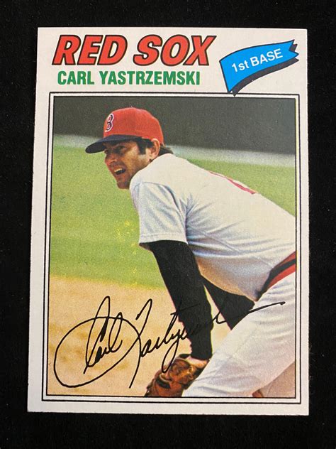 Lot Nm 1977 Topps Carl Yastrzemski 480 Baseball Card Hof