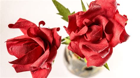 Crepe Paper Flowers Diy Tutorial Red Roses Handiworks