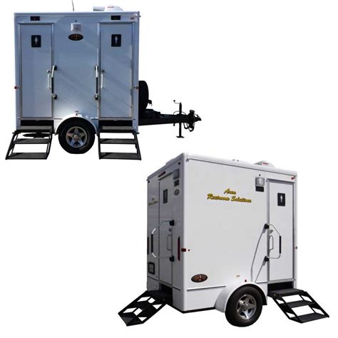 2 Stall Majestic Restroom Trailer Area Portable Services