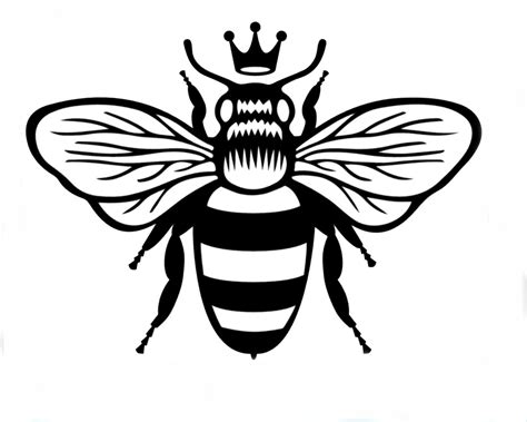 Пчела Картинка Черно Белая Telegraph