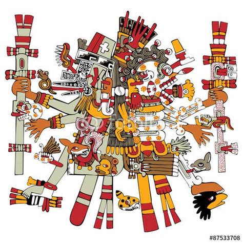 Ancient Aztec God Stock Image And Royalty Free Vector Files On