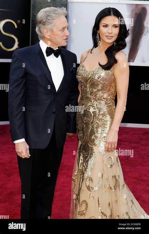Actor Michael Douglas And His Wife Actress Catherine Zeta Jones