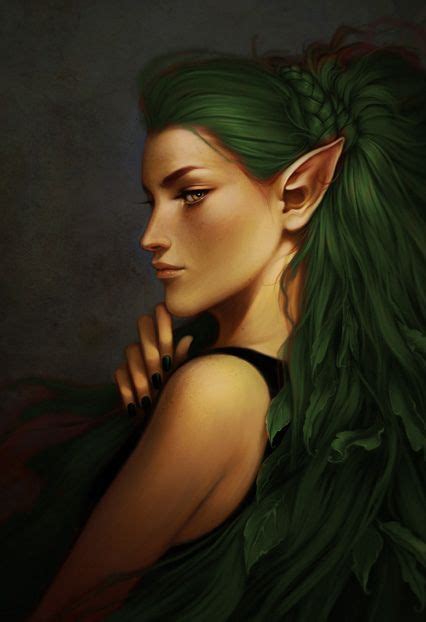 Green Hair Girl By Sotpseamus Via Flickr Dungeons And Dragons