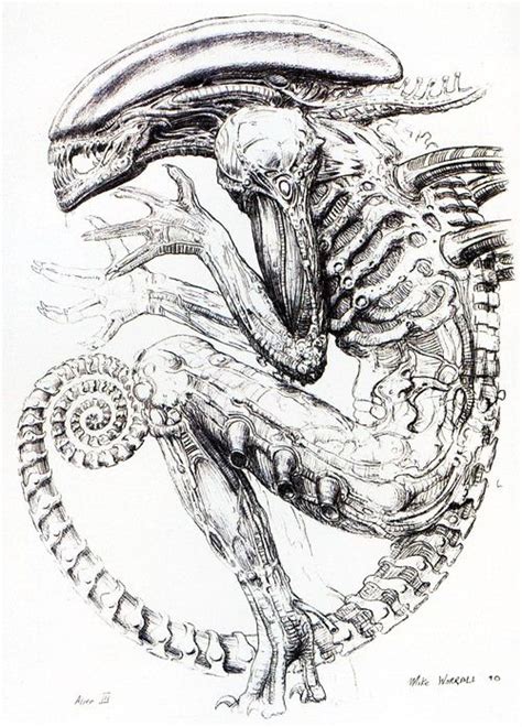 Alien3 Concept Art Largemick23 Giger Art Alien Art Alien Artwork