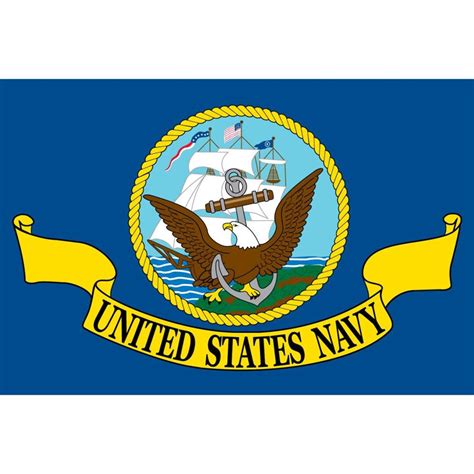 United States Navy Flag On A Stick 12 X 18 Etsy