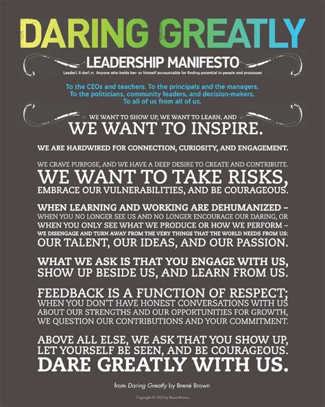 We did not find results for: Daring Greatly Leadership Manifesto - Brene Brown