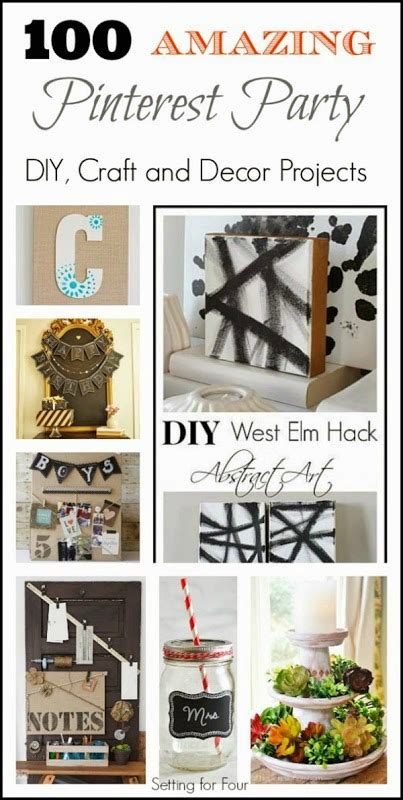 Check out our home decor painting selection for the very best in unique or custom, handmade pieces from our wall hangings shops. 100 Amazing Pinterest Party DIY, Decor and Craft Projects ...