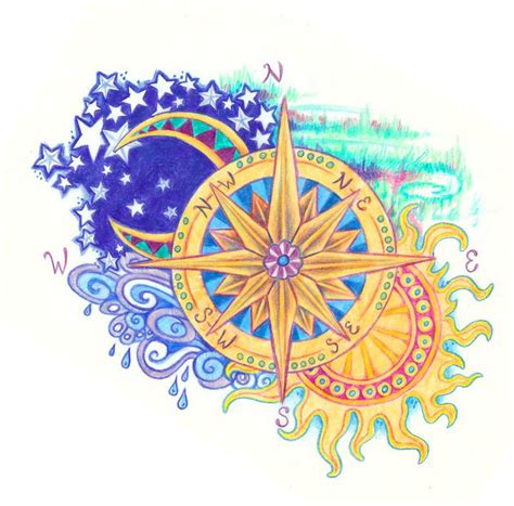 Pretty Compass Rose