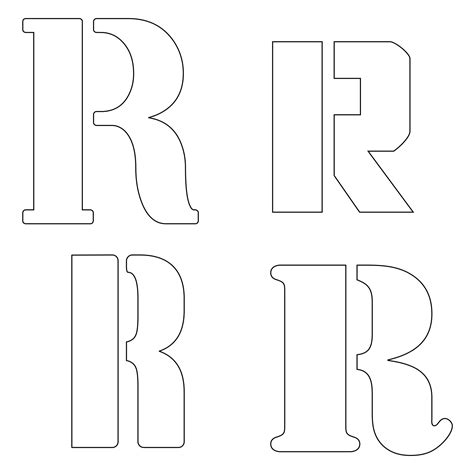 Large Printable Block Letter Stencils R Printablee