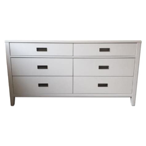 View this list of online spots where you can buy and sell used, secondhand furniture. West Elm White Lacquered 6-Drawer Dresser | Sell used ...