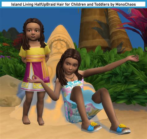 Island Living Halfupbraid Hair For Children And Toddlers By Monochaos