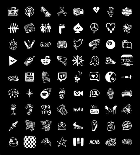 Free Black Ios App Icons Tattoo Aesthetic Black App Icons Iphone
