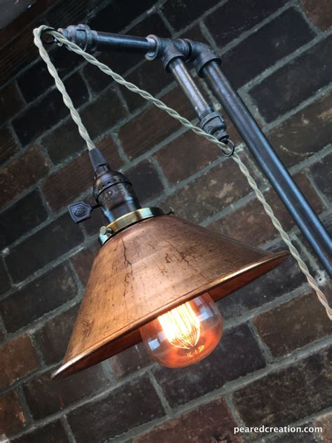 First of all, good instructions on the wiring. Industrial Floor Lamp - Copper Shade - Edison Bulb - Industrial Furniture - Steampunk - Barn ...