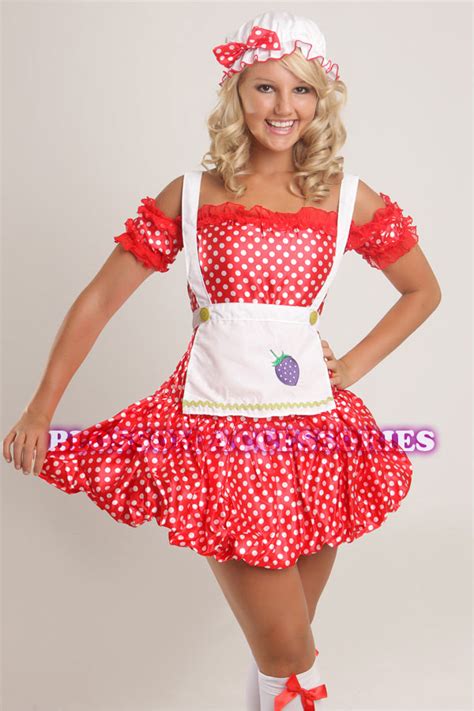 Bl4 Strawberry Shortcake Fancy Dress Costume Sm 810 Ebay