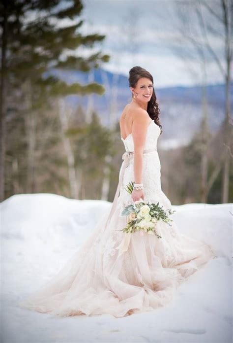 Snowy Winter Wedding In Vermont Sweet Violet Bride