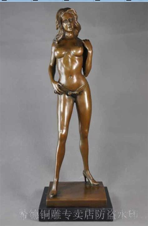 Art Deco Sculpture Sexy Energy Conversion Naked Woman Bronze Statue In Statues Sculptures From
