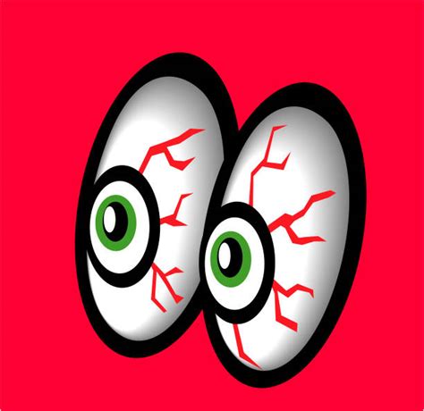 Vector illustration of scary monster eyes. 充血した目 イラスト素材 - iStock