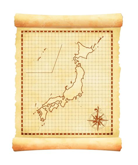 Old Vintage Japan Map Vector Illustration Business Nation Concept