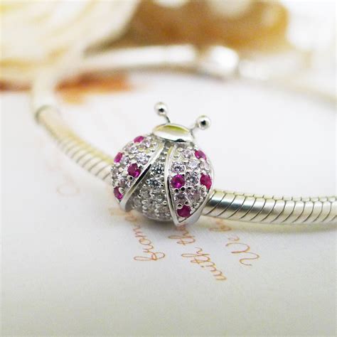 Rose Gold Ladybug Charm Fit Pandora Disney Bracelet Pandora Etsy