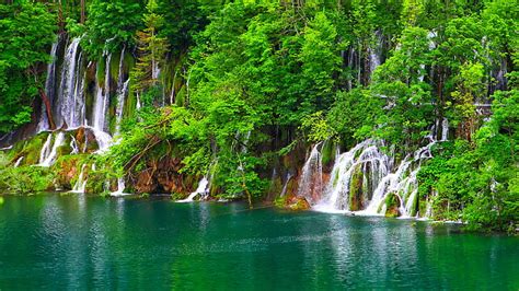 Hd Wallpaper Croatia Europe Waterfalls Beautiful Plitvice Lakes