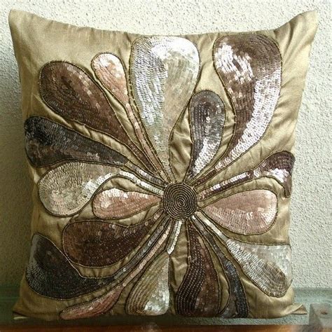 Decorative Sequins Pillow Custom 16x16 Art Silk Etsy