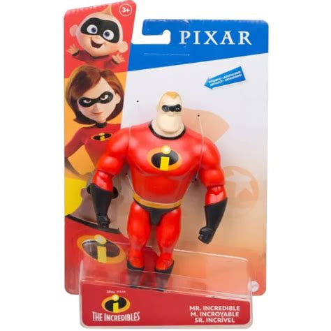 Disney Pixar The Incredibles Mr Incredible Poseable Action Figure By