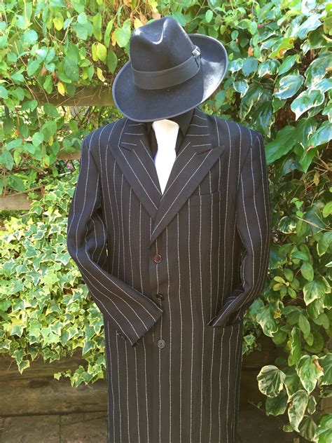Mens American Gangster Zoot Suit For Hire 1920s Spiv Costumes