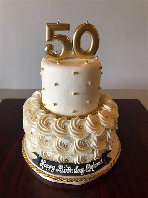Pin By Adrienne And Co Bakery On 50th Birthday Cakes 50th Birthday Cake 50 Years Birthday Cake