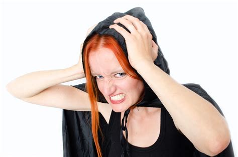 Angry Woman With Hood Free Stock Photo Public Domain Pictures