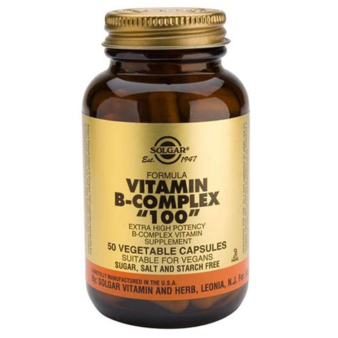 As always, ask a doctor before beginning any sort of supplement regimen. Solgar Formula Vitamin B Complex "100" | eBay
