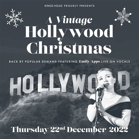 A Vintage Hollywood Christmas — Kings Head ~ Hotel And Spa