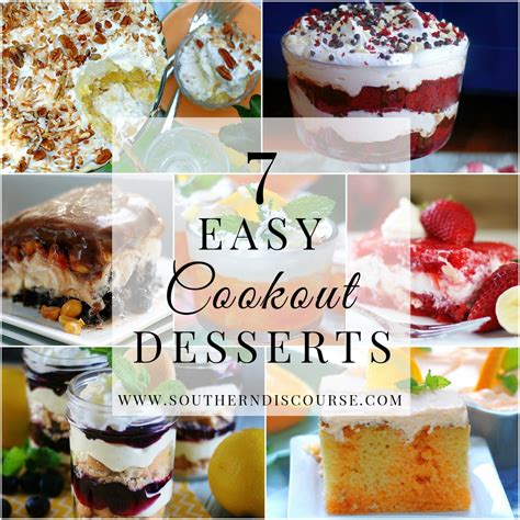 Saturday Seven- Easy Cookout Desserts - southern discourse