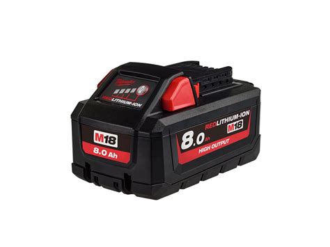 Milwaukee M18hb8 18v 80ah Li Ion Cordless Red Lithium High Output