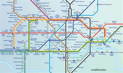 London Underground Strike Walking Map Shows You How To Get Around
