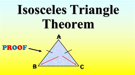 Isosceles Triangle Theorem Std I Theorem Of Isosceles Triangle I Proof Of Isosceles Triangle I