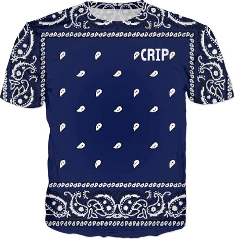 Crip Blue Bandana Tee Tees Bandana Style And Grace