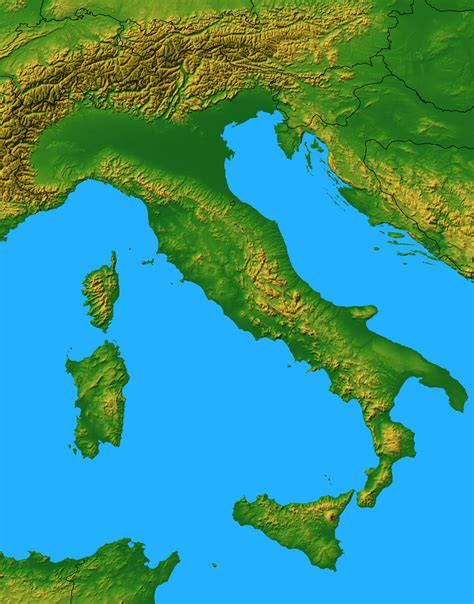 Grande Mappa Fisica Dell Italia The Best Porn Website