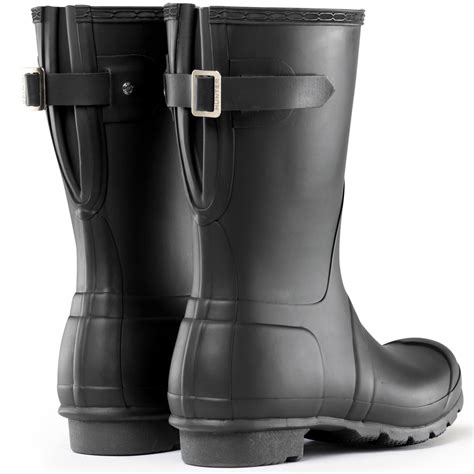 Womens Hunter Original Adjustable Back Short Wellies Festival Rain