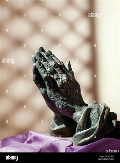 Sculpture Of Albrecht Durers Praying Hands Of An Apostle Stock Photo