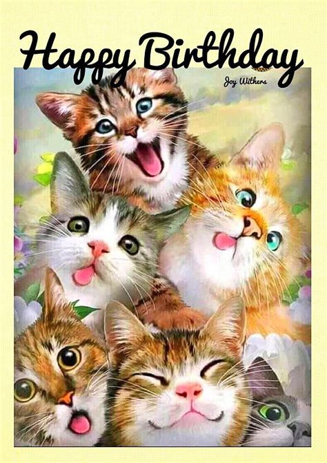 Pin By Joy Withers On Happy Birthday And Sayings Happy Birthday Cat